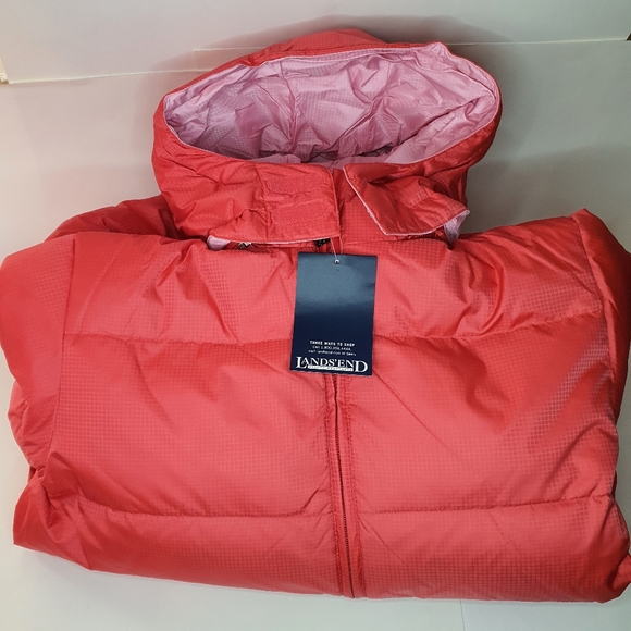 Lands End Girls Reversible Down Jacket L 14-16 - NWT - Picture 9 of 12
